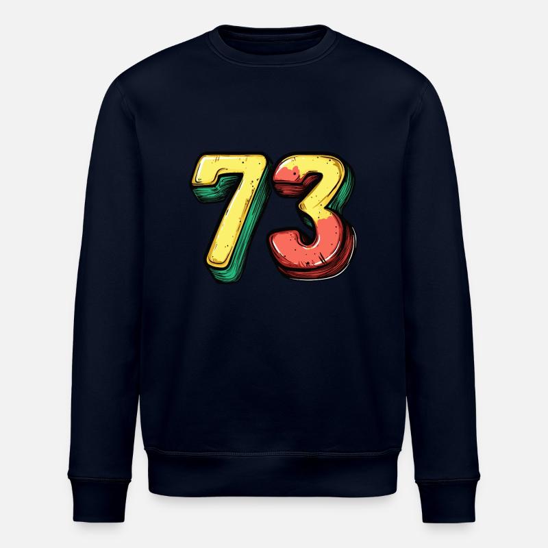 73 Number Comic - Stanley/Stella ROLLER Unisex Organic Sweatshirt - navy
