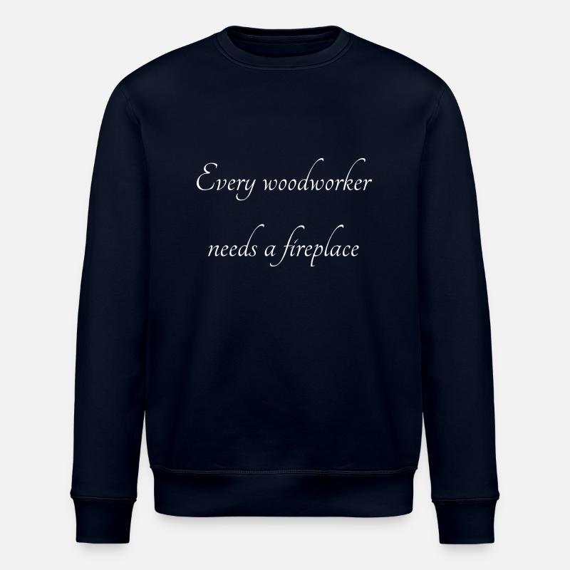 Construction charpentier cadeau haches - Sweat bio ROLLER Stanley/Stella Unisexe - marine