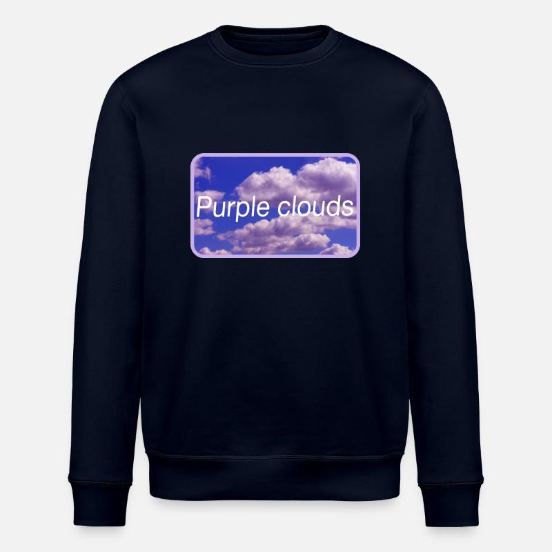 Purple clouds - Stanley/Stella Unisex Bio-Sweatshirt ROLLER - Navy