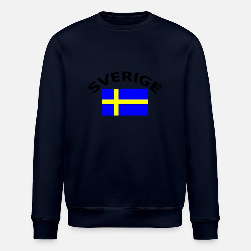 Sverige, la Suède, la Suède, drapeau, drapeau - Sweat bio ROLLER Stanley/Stella Unisexe - marine