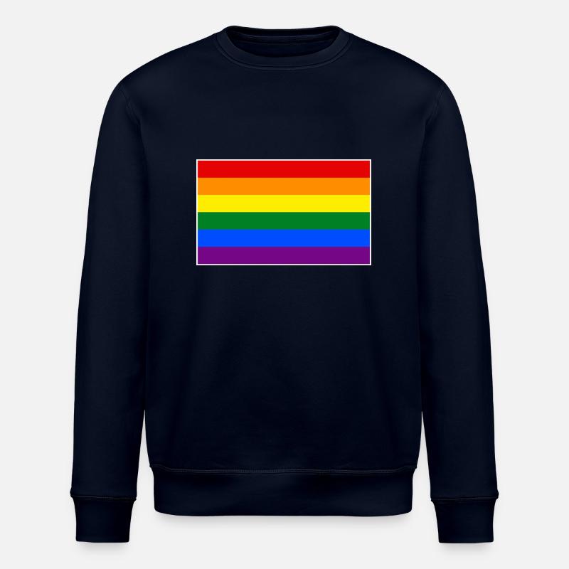 Regenbogenflagge - Stanley/Stella Unisex Bio-Sweatshirt ROLLER - Navy