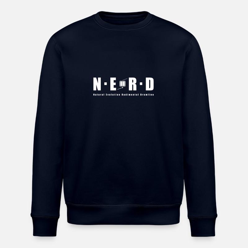 NERD BLANC - Sweat bio ROLLER Stanley/Stella Unisexe - marine