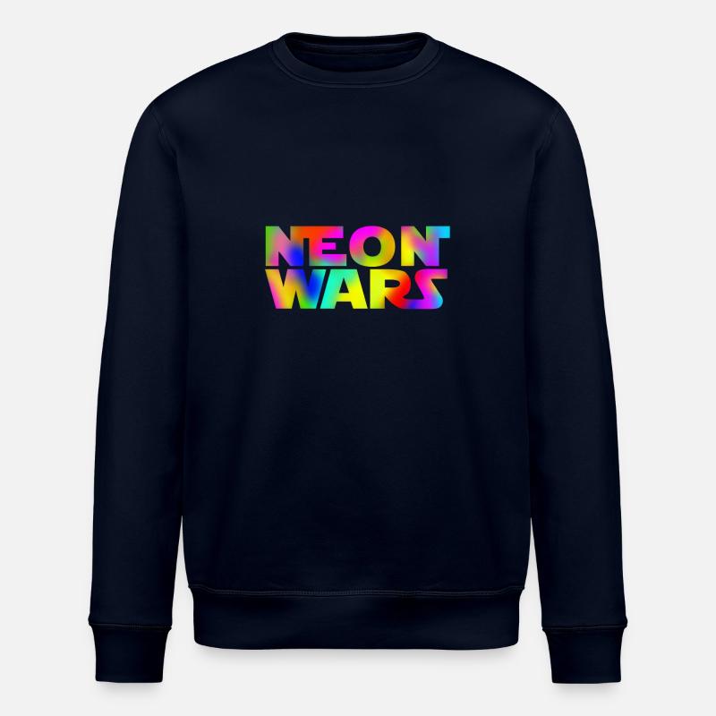 neon wars - Stanley/Stella ROLLER Unisex Organic Sweatshirt - navy