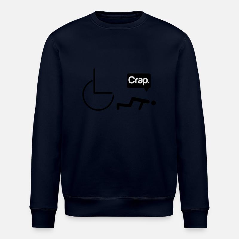 Crap wheelchair - Stanley/Stella Unisex Bio-Sweatshirt ROLLER - Navy