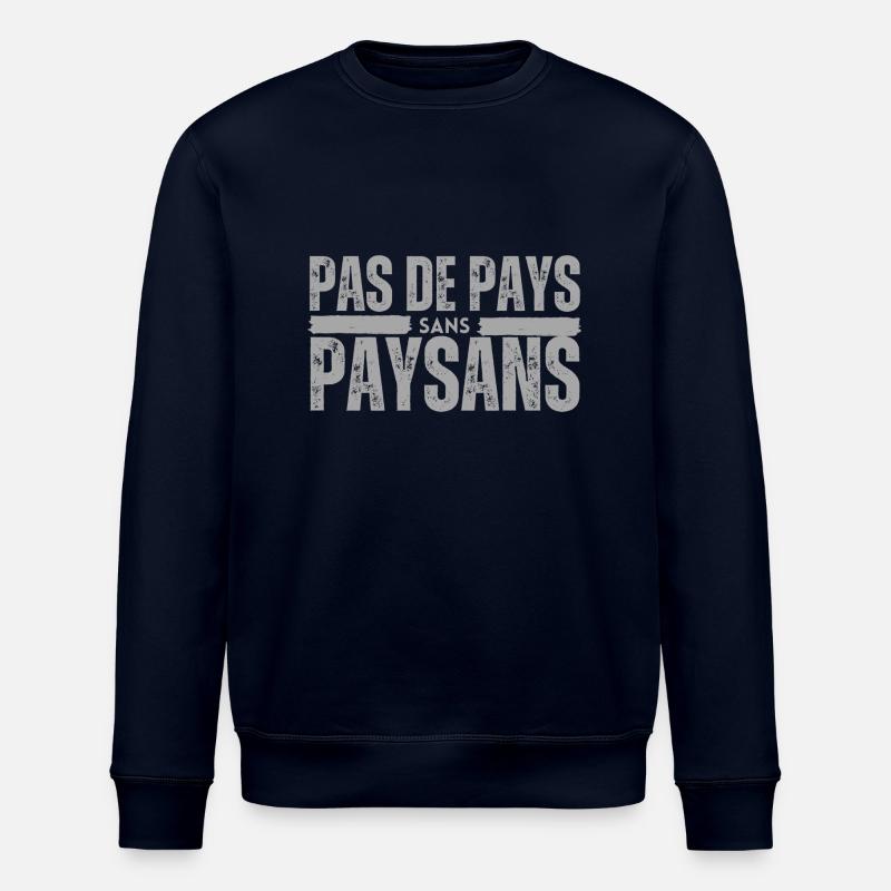 Pas de pays sans paysans - Sweat bio ROLLER Stanley/Stella Unisexe - marine