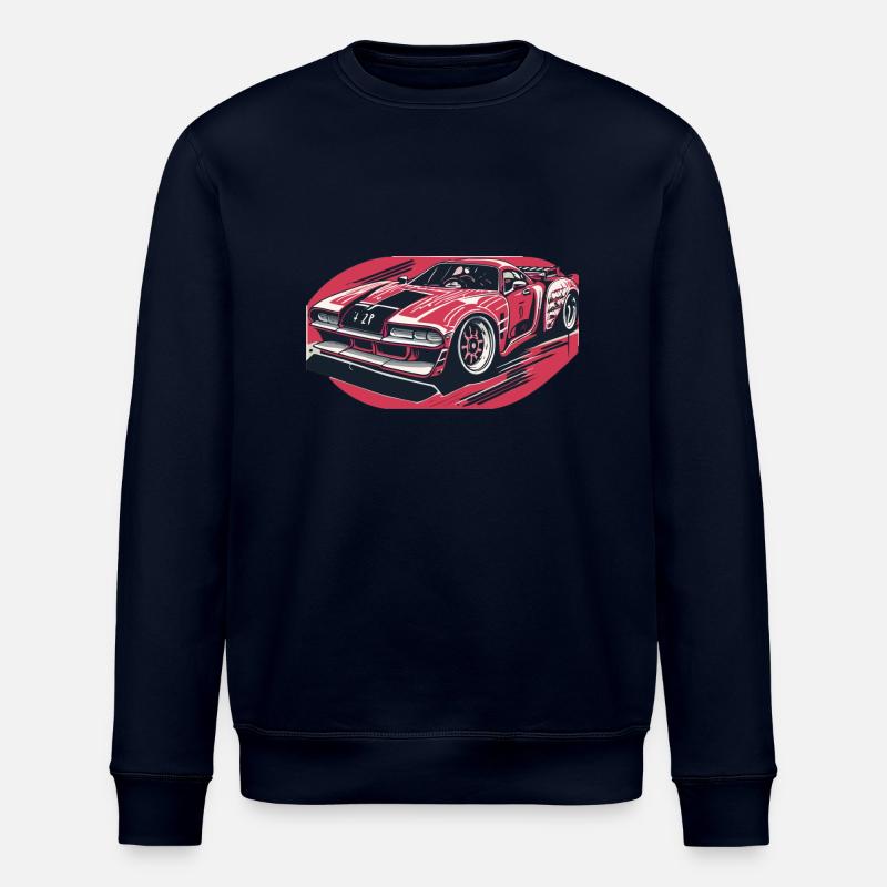 Voiture de course tout rouge - Sweat bio ROLLER Stanley/Stella Unisexe - marine