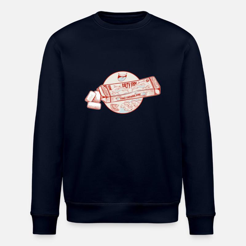 Tuna Fish flavour bubblegum - Stanley/Stella Unisex Bio-Sweatshirt ROLLER - Navy