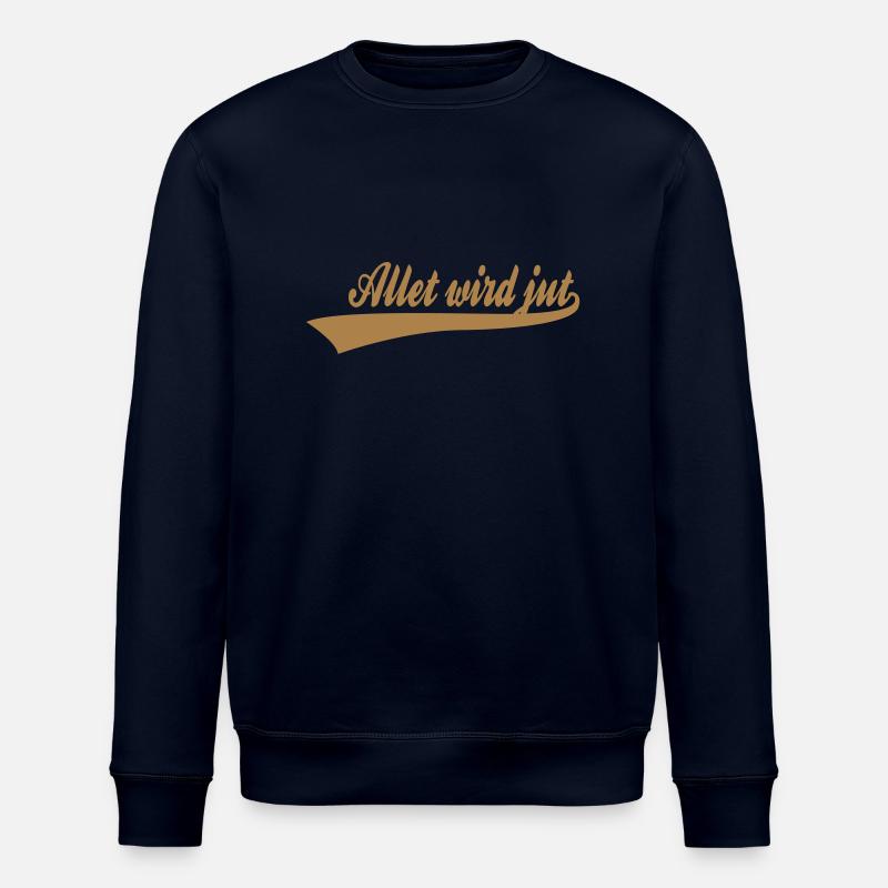 allet_wird_jut - Stanley/Stella Unisex Bio-Sweatshirt ROLLER - Navy
