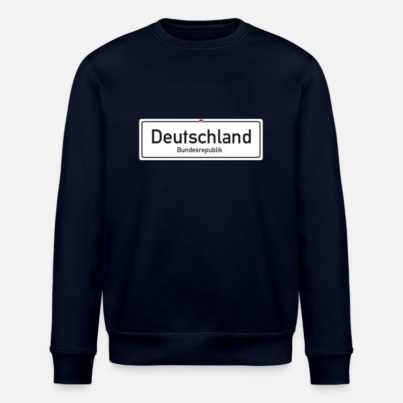 Germany nameplate - Stanley/Stella ROLLER Unisex Organic Sweatshirt - navy