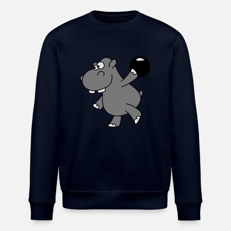 Hippo Bowling - Stanley/Stella Unisex Bio-Sweatshirt ROLLER - Navy