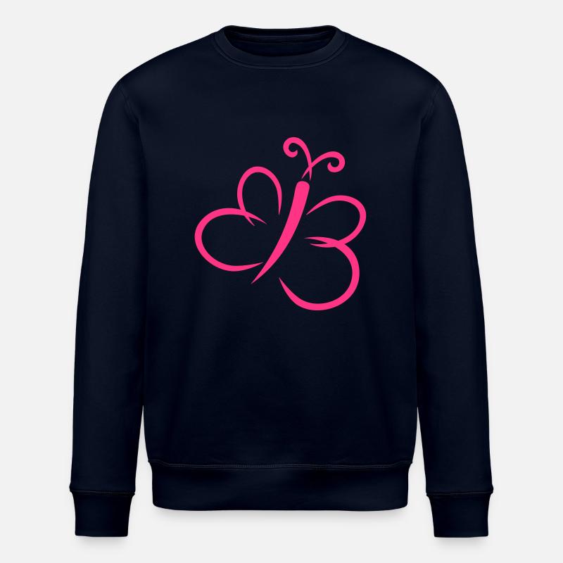 Butterfly - Stanley/Stella ROLLER Unisex Organic Sweatshirt - navy