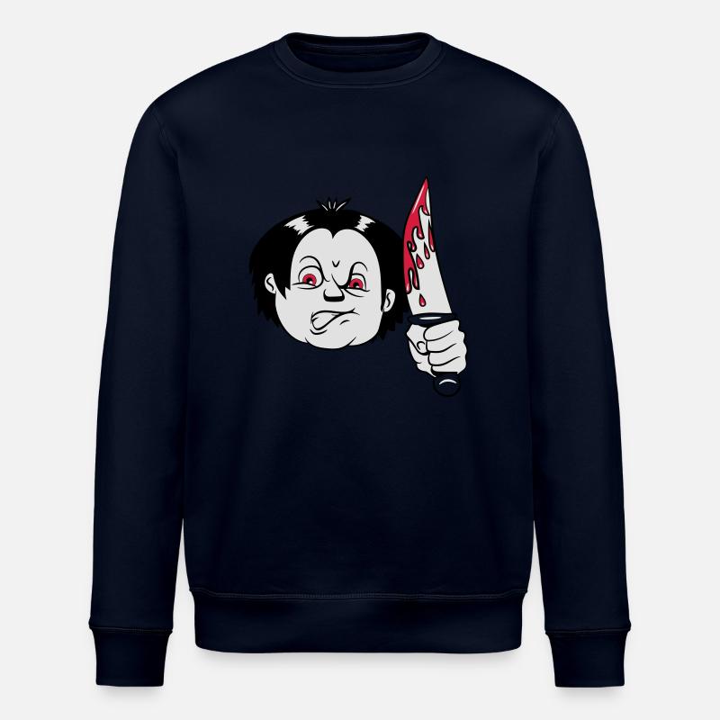 Horror messer - Stanley/Stella Unisex Bio-Sweatshirt ROLLER - Navy