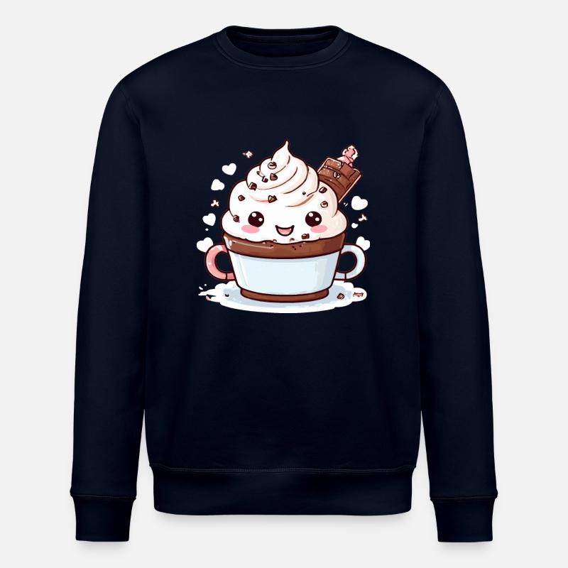 Charmanter Kakao-Begleiter - Stanley/Stella Unisex Bio-Sweatshirt ROLLER - Navy