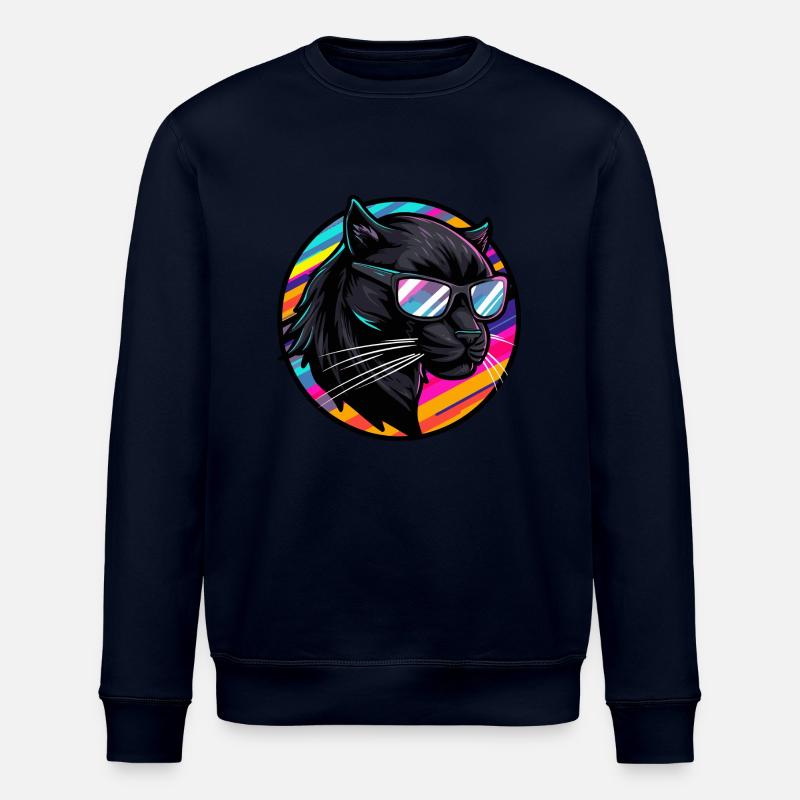 Panther Comic Cool - Stanley/Stella Unisex Bio-Sweatshirt ROLLER - Navy