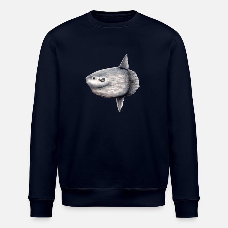 Arlequin - océan arlequin - Mola mola Poisson Lune - Sweat bio ROLLER Stanley/Stella Unisexe - marine