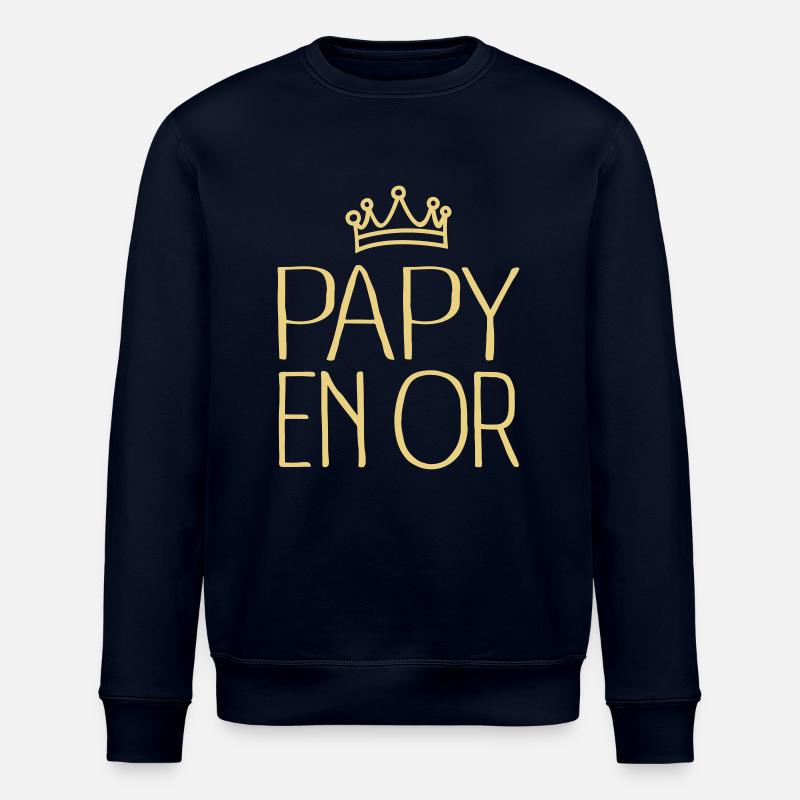 Papy En Or - Sweat bio ROLLER Stanley/Stella Unisexe - marine