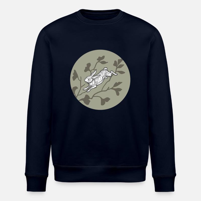 Lapin sur la lune - Sweat bio ROLLER Stanley/Stella Unisexe - marine