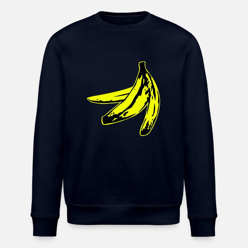 warholish banana peel - Stanley/Stella ROLLER Unisex Organic Sweatshirt - navy