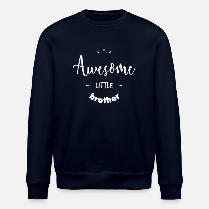 Awesome little Brother - Stanley/Stella Unisex Bio-Sweatshirt ROLLER - Navy
