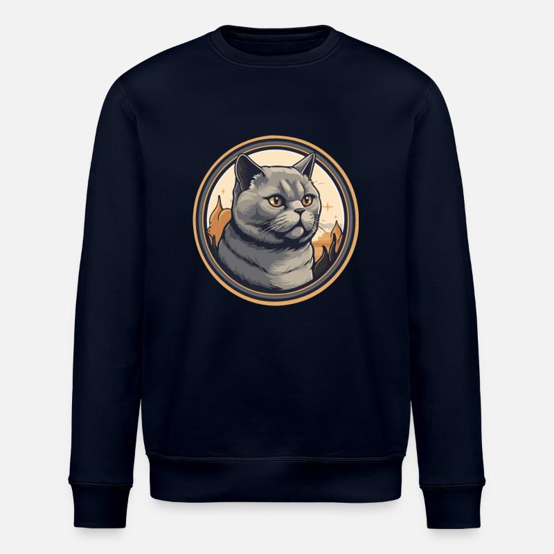 Katzen-Logo - Stanley/Stella Unisex Bio-Sweatshirt ROLLER - Navy