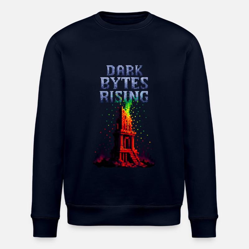 Dark Bytes Rising – Digital Awakening - Stanley/Stella Unisex Bio-Sweatshirt ROLLER - Navy