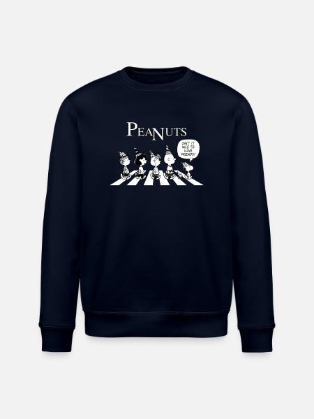 Jordnötter Snobben, Charlie, Stella och Lucy Födelsedag - Ekologisk sweatshirt ROLLER unisex från Stanley/Stella - marinblått