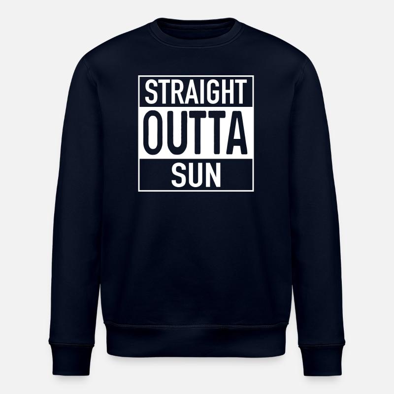 Straight OUTTA SUN - Stanley/Stella ROLLER Unisex Organic Sweatshirt - navy