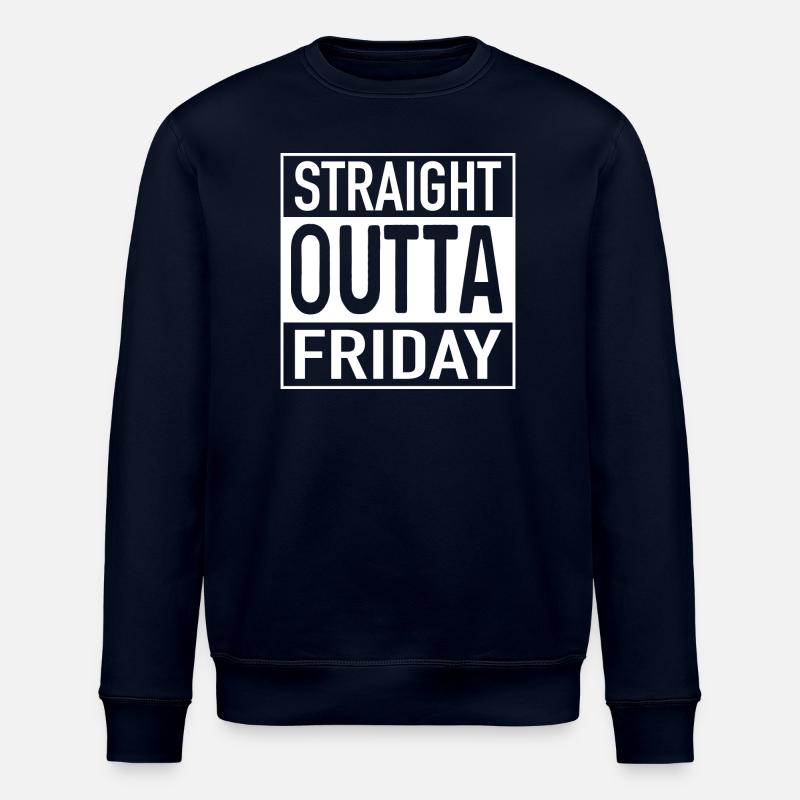 Straight OUTTA Vendredi - Sweat bio ROLLER Stanley/Stella Unisexe - marine