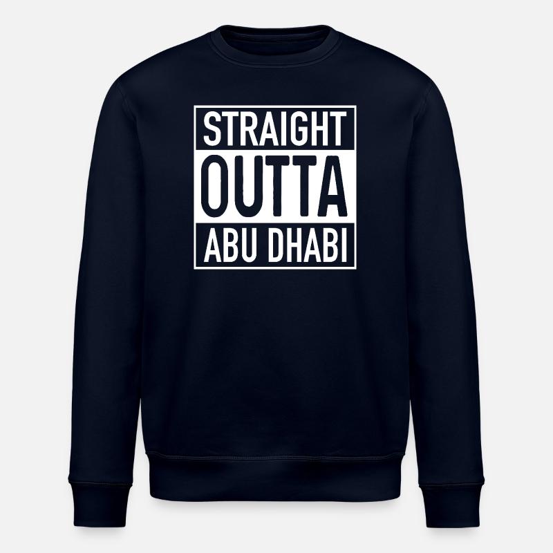 Straight OUTTA ABU DHABI - Stanley/Stella Unisex Bio-Sweatshirt ROLLER - Navy