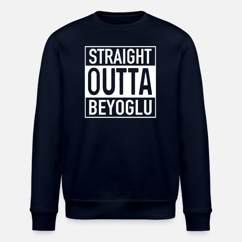 Straight OUTTA BEYOGLU - Stanley/Stella ROLLER Unisex Organic Sweatshirt - navy