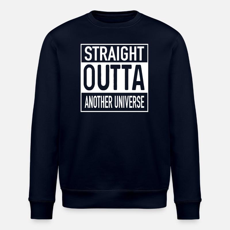 Straight OUTTA Another Universe - Stanley/Stella ROLLER Unisex Organic Sweatshirt - navy