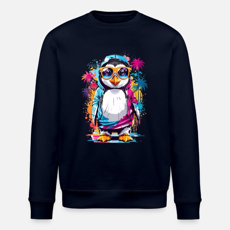 Coole Pinguin - Stanley/Stella Unisex Bio-Sweatshirt ROLLER - Navy