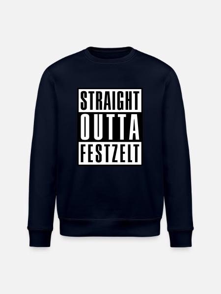 Straight outta - - beer - Stanley/Stella ROLLER Unisex Organic Sweatshirt - navy