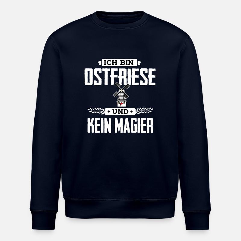 Ich bin Ostfriese - Stanley/Stella Unisex Bio-Sweatshirt ROLLER - Navy