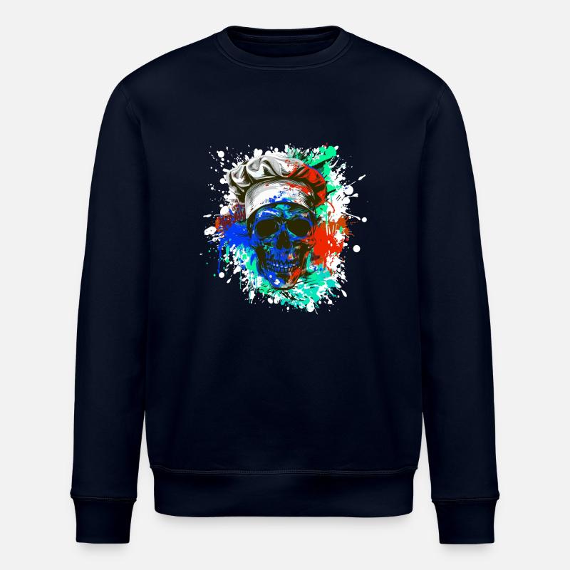 Chef Totenkopf Koch - Sweat bio ROLLER Stanley/Stella Unisexe - marine