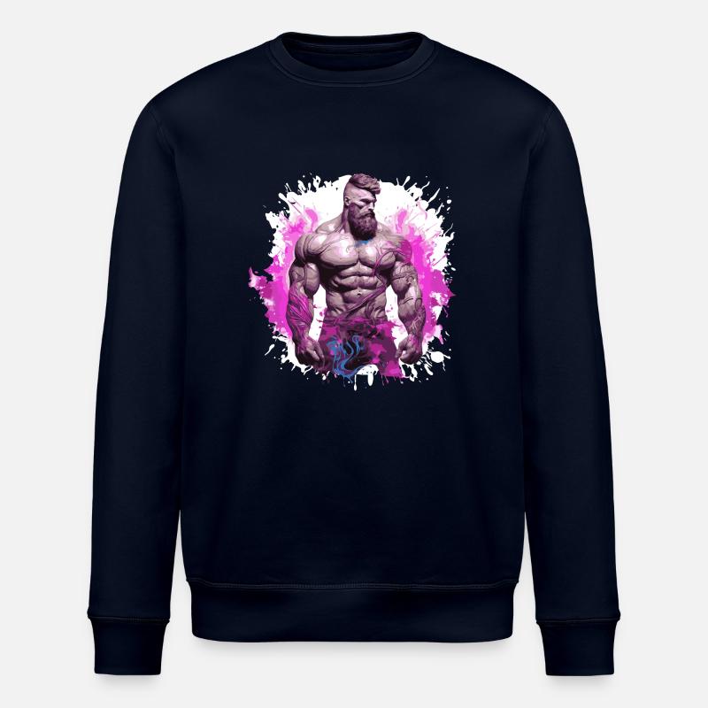 Muskeln Bodybuilder - Stanley/Stella Unisex Bio-Sweatshirt ROLLER - Navy