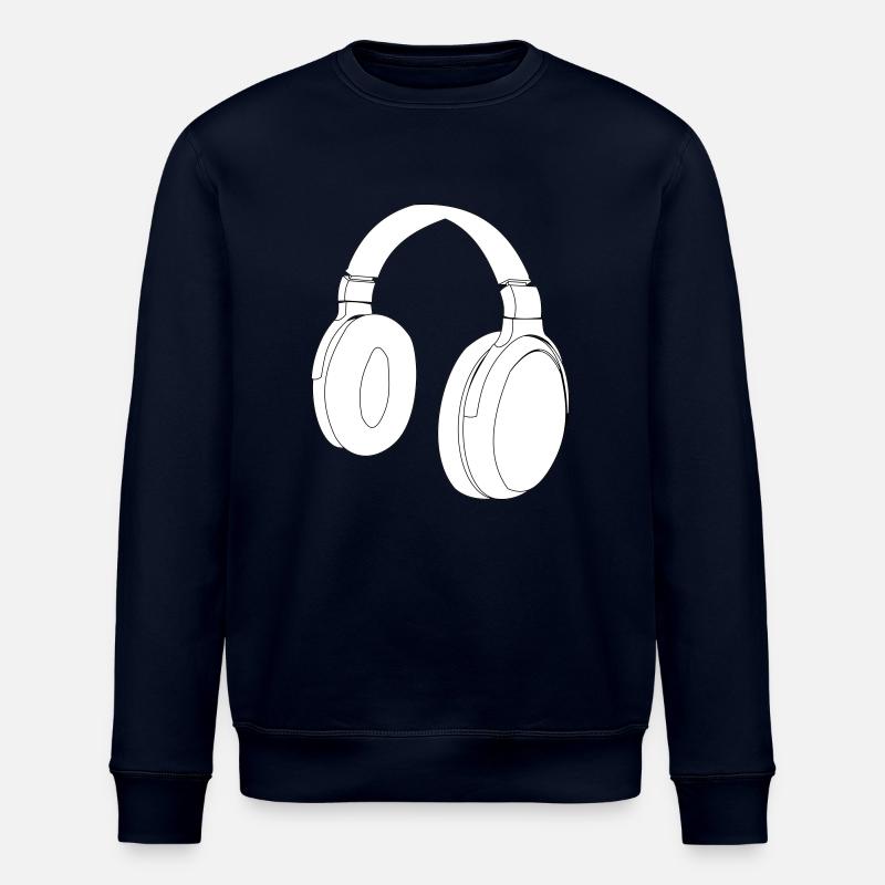 Kopfhörer Vektor Design - Stanley/Stella Unisex Bio-Sweatshirt ROLLER - Navy