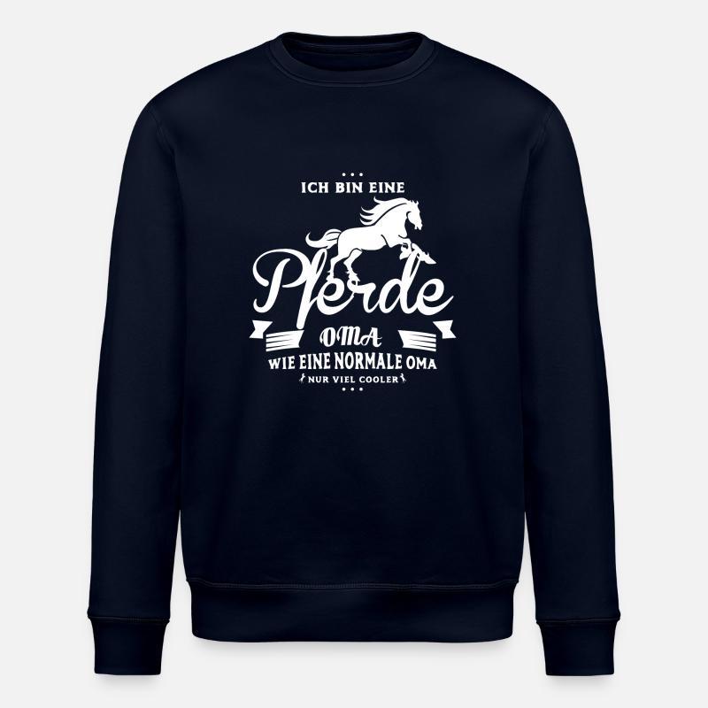 Pferde Oma - Stanley/Stella Unisex Bio-Sweatshirt ROLLER - Navy