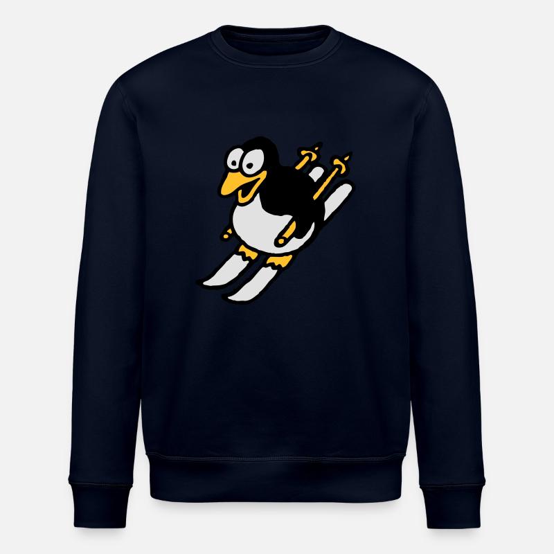 pinguin_ski_022011_i_3c - Stanley/Stella ROLLER Unisex Organic Sweatshirt - navy