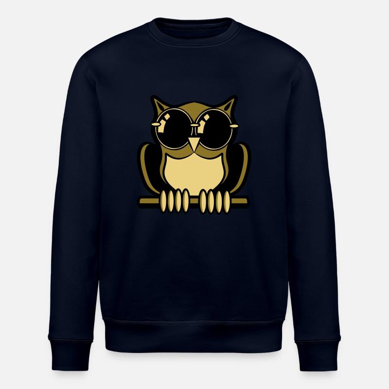 Eule Vogel wald sonnenbrille - Stanley/Stella Unisex Bio-Sweatshirt ROLLER - Navy