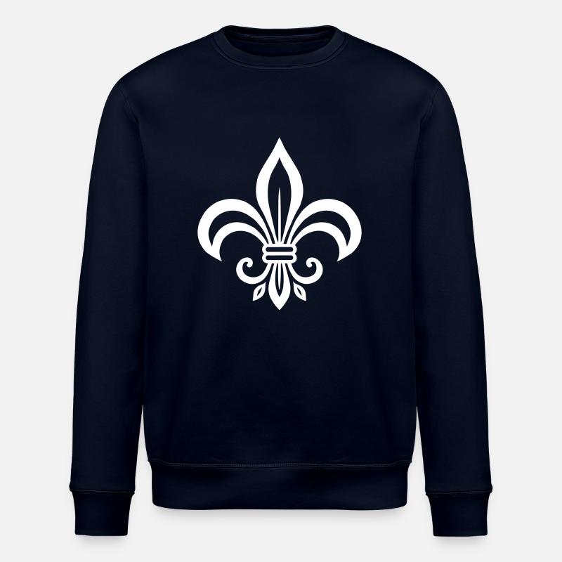 Fleur d’emblème royal - Sweat bio ROLLER Stanley/Stella Unisexe - marine