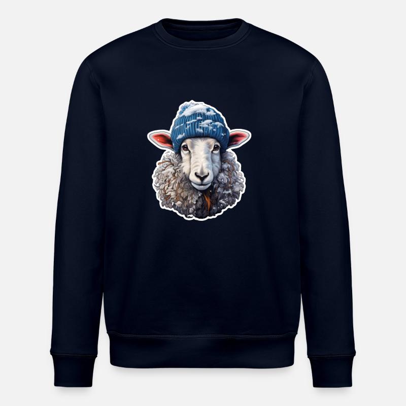 Moutons d’hiver - Sweat bio ROLLER Stanley/Stella Unisexe - marine
