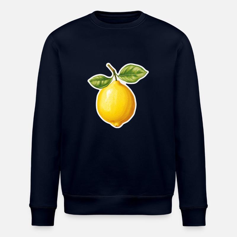 Zitrone mit 2 Blättern - Stanley/Stella Unisex Bio-Sweatshirt ROLLER - Navy