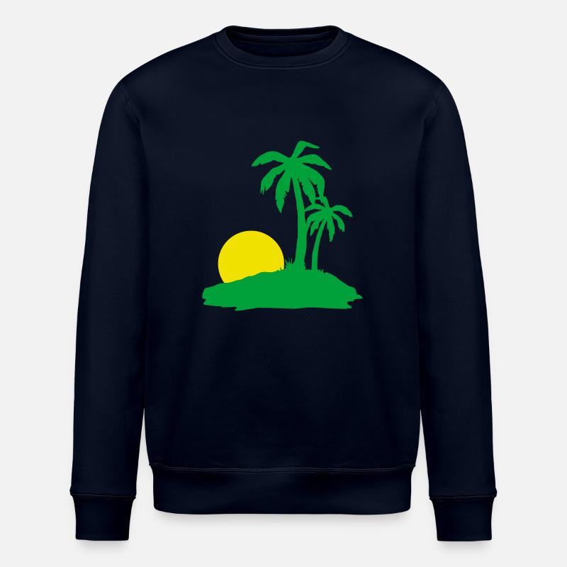 Palmen Sonne Strand - Stanley/Stella Unisex Bio-Sweatshirt ROLLER - Navy