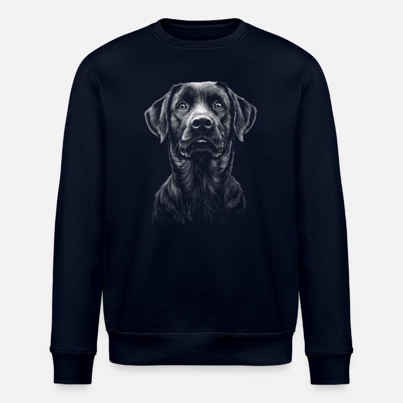 Portrait Labrador Labbi Labrador Retriever Chiens - Sweat bio ROLLER Stanley/Stella Unisexe - marine
