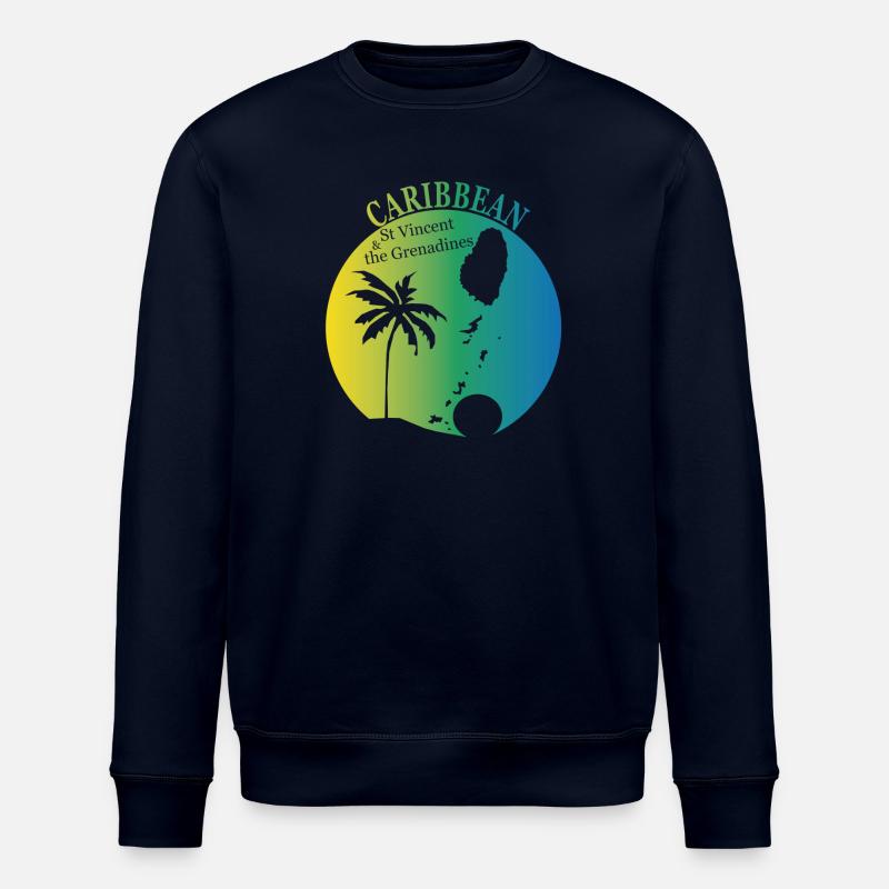 St VINCENT & LES GRENADINES - Sweat bio ROLLER Stanley/Stella Unisexe - marine