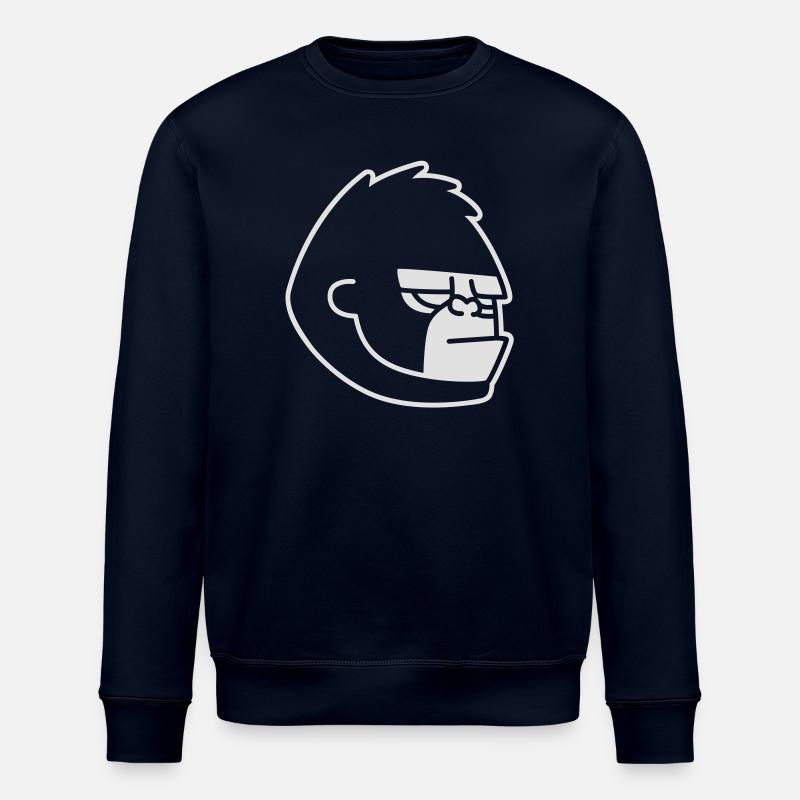 Gorilla - Gorillaz - Stanley/Stella ROLLER Unisex Organic Sweatshirt - navy