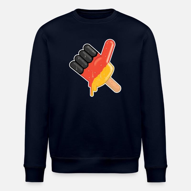 Ice like thumb - Stanley/Stella ROLLER Unisex Organic Sweatshirt - navy