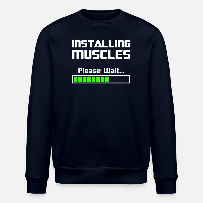 Installing Muscles Install Muscles - Stanley/Stella ROLLER Unisex Organic Sweatshirt - navy