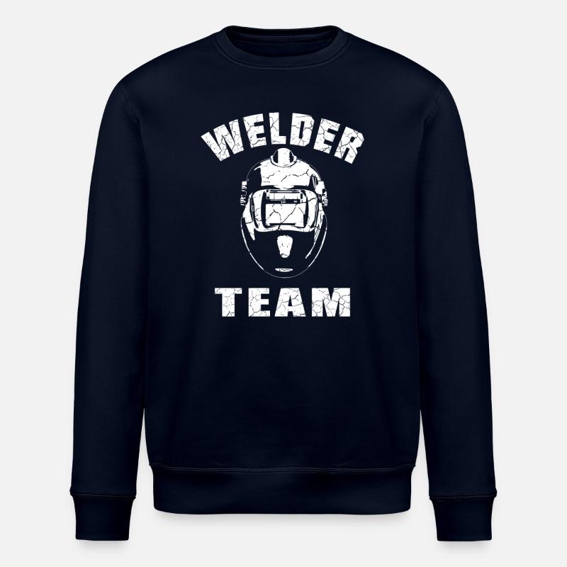 Welder Team Design - Stanley/Stella ROLLER Unisex Organic Sweatshirt - navy